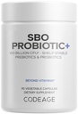Codeage SBO Probiotics, 100 δισεκατομμύρια CFUs ανά υπηρεσία, Multi Strain Soil Based Organizations Blend και Organic Fermented Botanical Blend, Ράφι-Stable, 90 κάψουλες