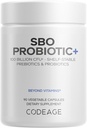 Codeage SBO Probiotics, 100 Billion CFUs Per Serving, Multi Strain Soil Based Organisms Blend and Organic Fermented Botanical Blend, Shelf-Stable, 90 Capsules