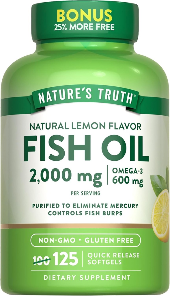 Nature's Truth Omega 3 Fish Oil 2000 mg 