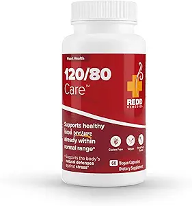 Redd Remedes, 120/80 Care, Heart Health and Natural Blood Pressure Support, 60 Vegan Κάψουλες