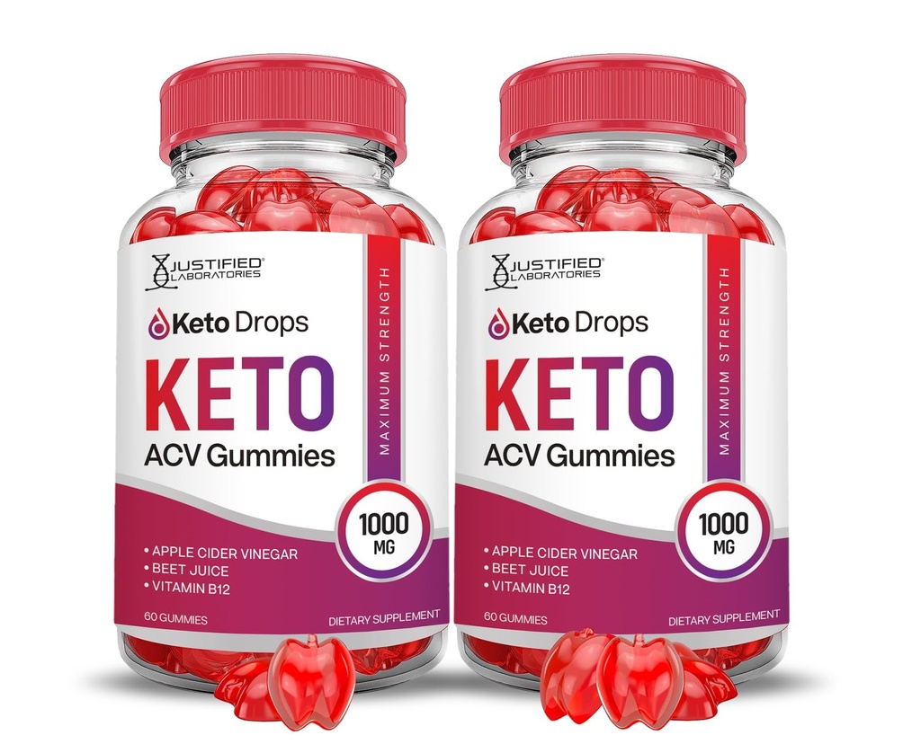 Αιτιολογημένα Εργαστήρια (2 Pack Keto σταγόνες Keto ACV Gummies Advanced Formula 1000MG Διαμορφωμένο με χυμό βότανου σε σκόνη B12 Vegan Non GMO 120 Gummys