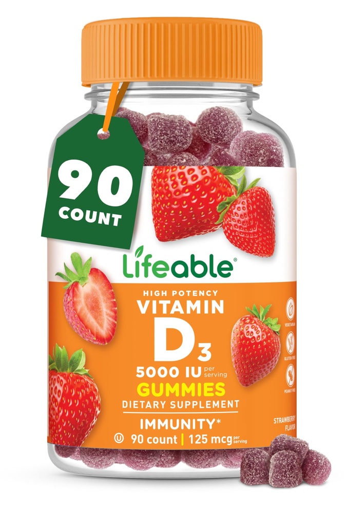 Βιταμίνη D Gummies για ενήλικες 