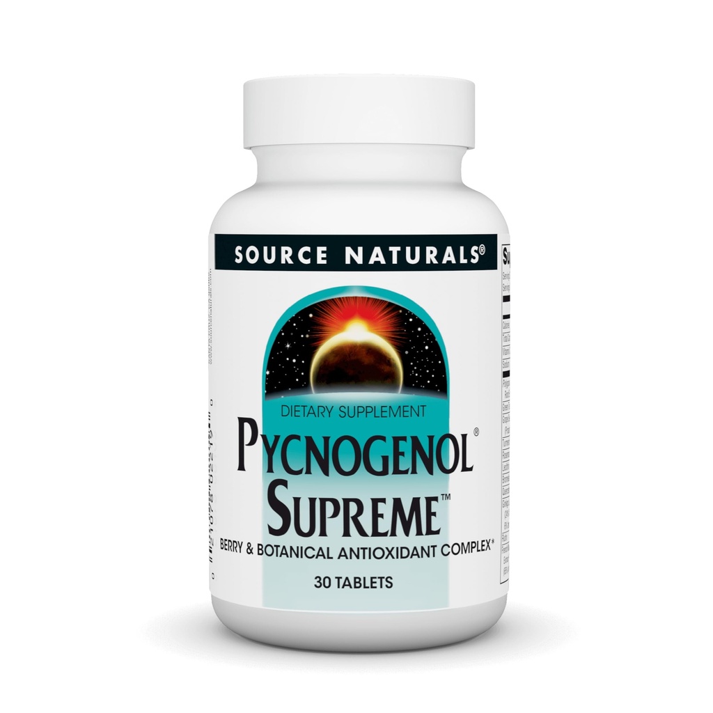 Source Naturals Pycnogenol Supreme, Berry & Botanical Antioxidant Complex* - 30 δισκία