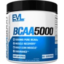 Evlution EVL BCAAs Amino Acids Powder - BCAA Powder Post Workout Recovery Drink and Stim Free Pre Workout Energy Drink Powder - 5g Branched Chain Amino Acids Supplement for Men - Μη αρωματισμένη σκόνη