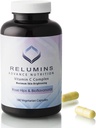 Relumins Advanced Vitamin C Supplement with Rose HIPS – 1000mg Vitamin C, Immune Support & Collagen Production, Made in USA - 180 Κάψουλες (90-Day Supply)
