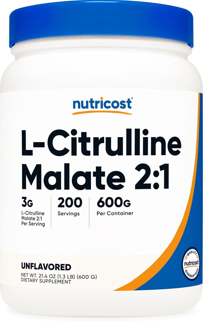 Nutricost L-Citrulline Malate (2:1) Powder (600 Grams)