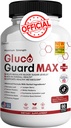 Gluco Guard Max Daily Wellness Υποστήριξη συμπλήρωμα με βιταμίνες, ορυκτά, και βότανα – Χρώμιο, μαγνήσιο, Banaba, Πικρό πεπόνι, και ψευδάργυρο – Μη ΓΤΟ, Χωρίς γλουτένη – 60 κάψουλες