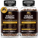 Αποτελεστικές κάψουλες NUTRA Pure Shilajit για άνδρες και γυναίκες - Καθαρό σιλατζίτ Ιμαλαΐων για άνδρες και γυναίκες - Υψηλή σε μέταλλα & Fulvic οξύ - 10000mg του Αυθεντικού εκχύλισμα σιλατζίτ ανά υπηρεσία (120 κόμης)