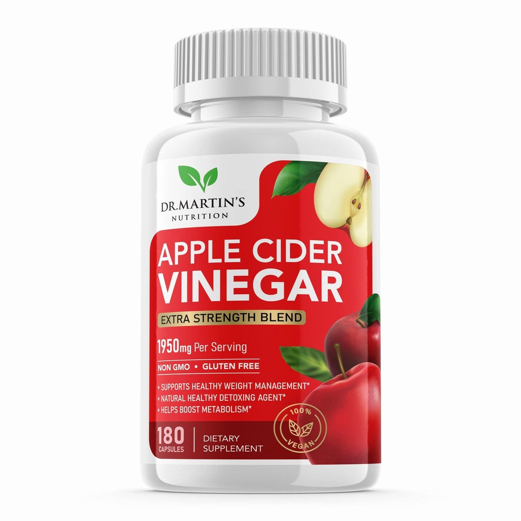 Pure 1950mg Apple Cider Vinegar Συμπλήρωμα 