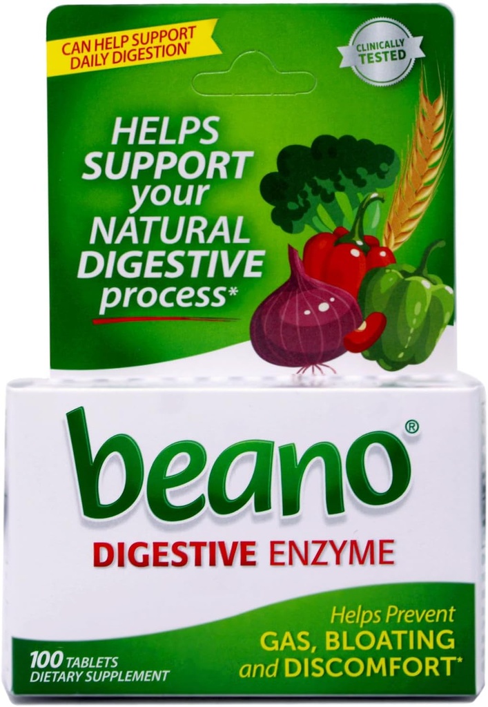 Αρωγή αερίου Beano (100 κόμης (πακέτο του 1))