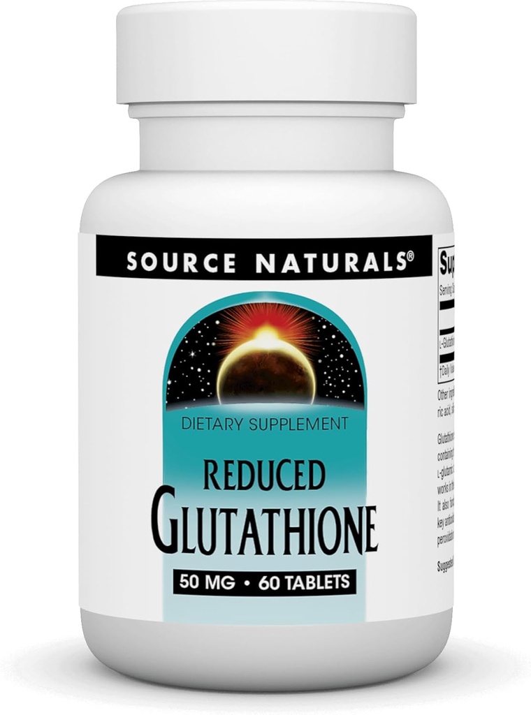 Source Naturals Glutathione, συμπλήρωμα για την υποστήριξη του ήπατος * - 50mg - 60 δισκία