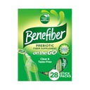 Beneiber On The Go Prebiotic Fiber Supplement Powder for Digestive Health, Daily Fiber Powder, Unflaved Powder Stick Packs - 28 Sticks (3.92 Ουγγιά)