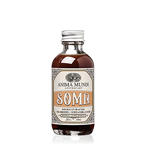 Anima Mundi Athecary Soma 7 Mushroom Adaptogenic Elixir - Υγρό εκχύλισμα μανιταριών Βάμμα με Reishi, Chaga, Lions Mane & Cordyceps - Βάμμα υποστήριξης του Vegan Ανοσοποιητικό (2oz)