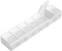 Extra Large Pill Organizer Weekly, KAPENS Daily Pill Case Box Μεγάλη Χωρητικότητα Διαμερίσματα, 7 Day Pill Containers for Medicine Συμπληρώματα Vitamin Fish Oil, Λευκό