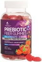 Ίνες για ενήλικες, καθημερινά 4g Gummy Fiber συμπλήρωμα, Prebiotic Gummy Digestive Health Support - Plant Based Soluble Fiber Chews, Prebiotics Supports Regularity & Digestion Non-GMO - 120 Gummies