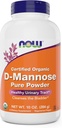 NOW Τρόφιμα Καθαρά, οργανικά D-Mannose 10 oz σκόνη - Cleander Bladder και ούρα Φυλλαδική Συμπλήρωμα Υγείας - Μη ΓΤΟ - Vegan Φιλικό - 2000mg / 2 γραμμάρια ανά υπηρεσία