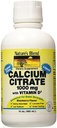 Nature's Blend Calcium Citrate with D3 Blueberry Flavored Liquid 16 oz Each (Pack of 2)