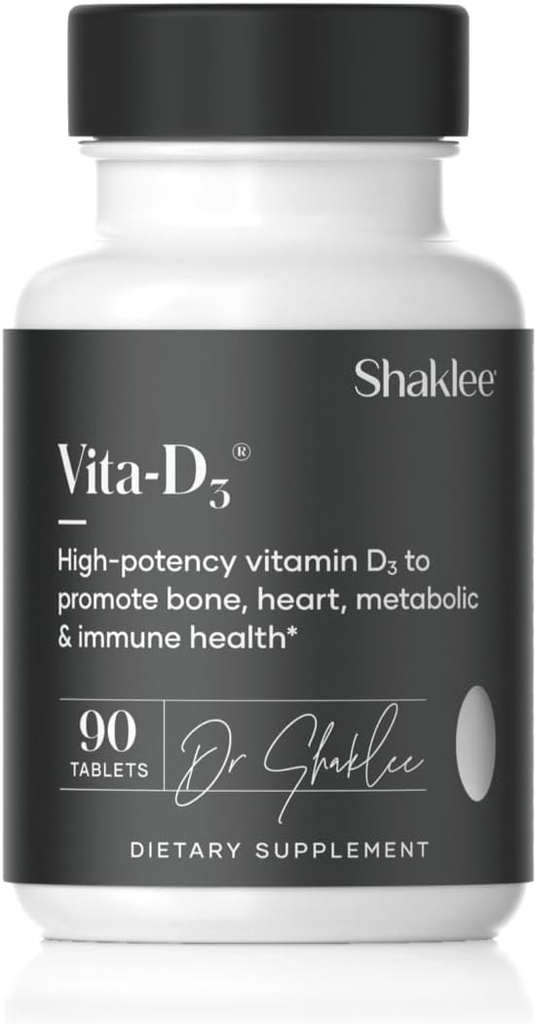 Shaklee - Vita-D3® 2,000 IU - High-Potency Vitamin D3 for Bone, Heart, and Immune Health | Vitamin D, Enhance Calcium Absorption and Overall Wellness | 1 Tablet Daily - 90 Tablets