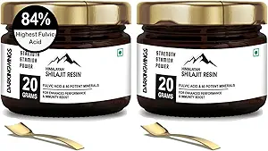 500mg Shilajit συμπλήρωμα - Shilajit καθαρό ιμαλαΐων οργανικό Shilajit Resin με υψηλότερη δύναμη, πρωτότυπο από ρητίνη Ιμαλαΐων με 84+ Fulvic Acid