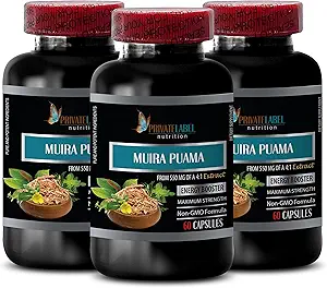 συμπληρώματα ενέργειας για τους άνδρες - MUIRA PUAMA EXTRACT 2200Mg - MALE ENHANCEMENT - ενεργειακή ώθηση - muira puama για τους άνδρες - muira puama για τις γυναίκες - muira puama herb - εκχύλισμα ρίζας muira puama - 3 Bot 180 Caps
