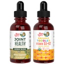 MaryRuth Organics Joint Health Liquid & Vitamin D3+K2 Drops for Toddlers 