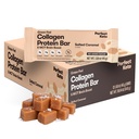 Τέλειο Keto Bars - The Cleanest Keto Snacks με Collagen και MCT. Χωρίς προστιθέμενη ζάχαρη, Keto Diet Friendly - 3g Net Carbs, 19g Λίπος,11g Πρωτεΐνη - Διατροφή Επιδόρπιο Τροφίμων (Αλατισμένο Caramel, 12 Bars)