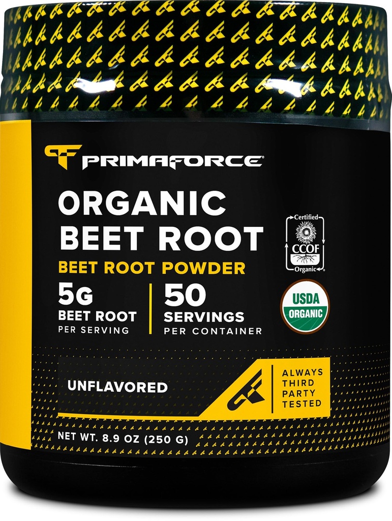 Primaforce Organic Beet Root Powder (250g) Άγευστη - Φυσική πηγή αντιοξειδωτικών και θρεπτικών συστατικών