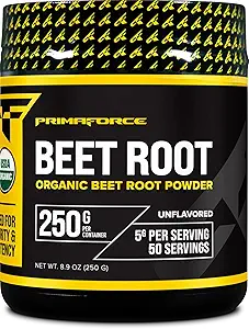 Primaforce Organic Beet Root Powder (250g) Άγευστη - Φυσική πηγή αντιοξειδωτικών και θρεπτικών συστατικών