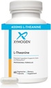 XYMOGEN L-Θεανίνη - Πατενταρισμένο Suntheanine L theanine 400mg ανά υπηρεσία - Amino Acid συμπλήρωμα για την υποστήριξη ηρεμίας + χαλάρωσης χωρίς υπνηλία, ηπατική υγεία (60 κάψουλες)