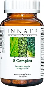 INNATE Response Formulas B Complex - B συμπλήρωμα βιταμίνης - Υποστηρίζει την παραγωγή και τον μεταβολισμό κυτταρίτιδας - Vegan, Kosher, μη ΓΤΟ έργο Επαληθευμένο - Κατασκευασμένο χωρίς 9 αλλεργιογόνα τροφίμων - 90 δισκία