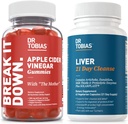 Dr. Tobias Liver 21 Day Cleanse and Apple Cinegar Gummies - Υποστηρίζει Digestive Health and Liver Detox, Vegan, Non-GMO