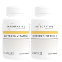 Integrative Θεραπευτικά Buffered Vitamin C - Αντιοξειδωτικό συμπλήρωμα υποστήριξης για υγιή δέρμα & συνδετικούς ιστούς* - Vegan & Gluten-Free - 60 κάψουλες (2 Συσκευασία)