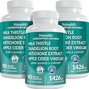 32-σε-1 Liver Cleanse Detox και Επισκευή με Μήτρα Γάλατος, Silymarin, Artichoke Extract, Beetroot Powder - Gallbladder Supplement with Active Liver Health Formula - 1426mg (90ct, Pack of 3)