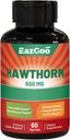 Hawthorn κάψουλες μούρων-αντιοξειδωτικό, υποστήριξη κυκλοφορίας-Hawthorne συμπλήρωμα- 60 κάψουλες Vegan, μη ΓΤΟ