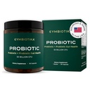 CYMBIOTIKA Probiotic + Prebiotic, 60 Billion CFU - 19 Strains, συμπλήρωμα υγείας για γυναίκες & άνδρες, ανοσοποιητική υποστήριξη, Digestive Health, & Gut Balance, 90 κάψουλες, 1 μήνα προσφοράς, Made in USA