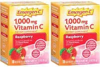 Emergen C σμέουρο 2 κουτιά 20 πακέτα