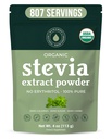 Organic 100% Pure Stevia Powder, 4 oz, Ικανοποιήσεις Γλυκά Καβουράκια, Χαμηλώνει τα Επίπεδα Ζάχαρης Αίματος για Διαβητικούς, Μαζική σκόνη Stevia Extract Γλυκαντικό για Καλύτερη Ψήσιμο & Ποτά, 800+ Εξυπηρετήσεις από NatriSweet