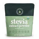 Organic 100% Pure Stevia Powder, 4 oz, Satisfies Sweet Cravings, Lowers Blood Sugar Levels for Diabetics, Bulk Powdered Stevia Extract Sweetener for Better Baking & Beverages, 800+ Servings by NatriSweet