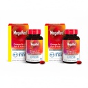 MegaRed Advanced 4-in-1 2X Concentrated 500mg Omega-3 Fish Oil & Antarctic Krill Oil with Fatty Acid, EPA/DHA Supports Heart, Brain, Joints, Eye Health 80 Count Softgels (2 Pack)
