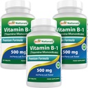 Best Naturals Βιταμίνη Β1 ως Thiamine Mononitrate 500 mg 120 δισκία (120 Count (Pack of 3))