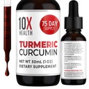 10X Health Turmeric Curcumin Supplement with Vitamin D3 & B12-30mL Υψηλή απορρόφηση Turmeric Supplement for Joint Supplements for Women, Immunity & Heart Health - Curcuma, Curcumin Συμπληρώματα