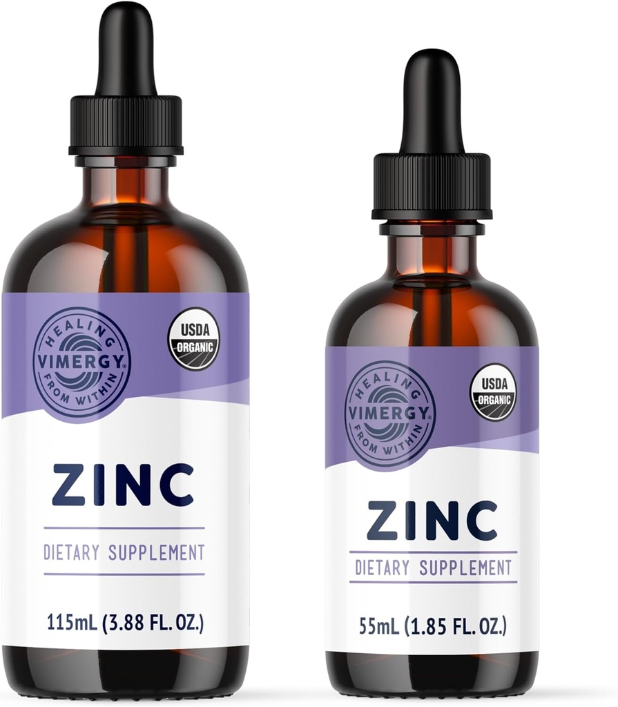 Βιεργιακός οργανικός ψευδάργυρος USDA (115mL) και δέσμη (55mL)