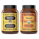 Complete Natural Products Organic Papaya Enzymes 100 Κάψουλες & Digestive Enzymes 100 Κάψουλες Bundle