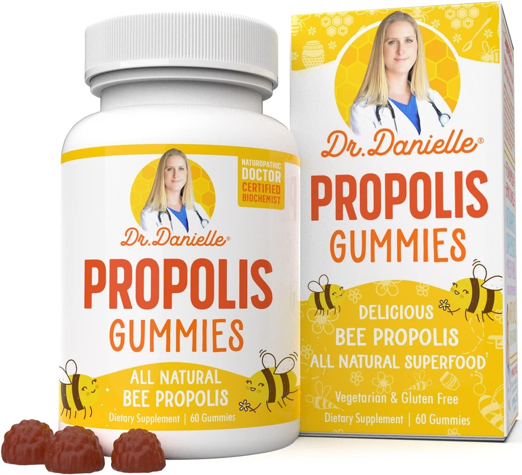 Propolis Gummies από τον Δρ Danielle, Best Propolis Gummy συμπλήρωμα, 500mg