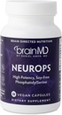 Dr Amen BrainMD NeuroPS - 30 Κάψουλες - 150 mg PhosphatidylSerine - Προάγει την πνευματική εστίαση, την ενέργεια και τη μνήμη - Χωρίς γλουτένη - 30 Υπηρεσίες