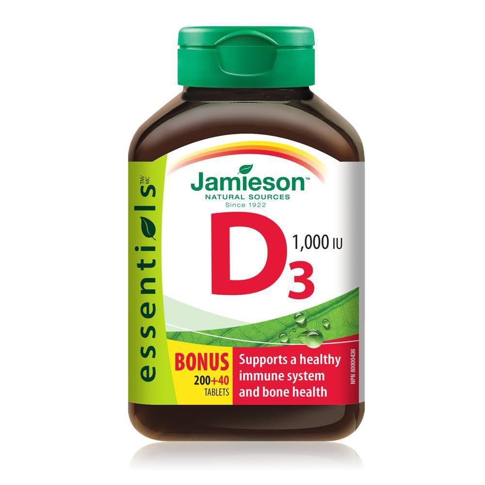 Βιταμίνη D3 1.000 IU Bonus -240 tabs Μάρκα: Jamieson Laboratories