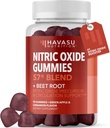 Nitric Oxide Gummies for Men and Women with L-Arginine and Beet Root - ΟΧΙ Gummies for Endurance and Recovery - 90 Count - Green Apple and Cinnamon Flavor - Vegan, Non-GMO, 1 Μήνας Προμήθεια