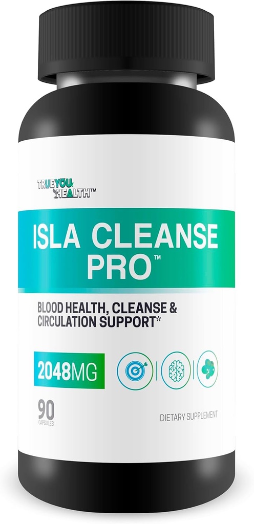 Isla Cleanse Pro - Our Best Vein Health & Artery Health Full Body Cleanse Detox Supplement - Blood Cleanse Detox - Island Cleanse Heart Healthy Solution - Arteries Cleanse Body Detox Cleanse Tea Caps