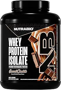 NutraBio 100% Whey Protein Isolate Protein Powder, 25g Protein with Complete Amino Acid Profile, Non-GMO, Soy & Gluten Free, Low Carb, Low Calorie Whey Protein Powder, Dutch Chocolate, 5 Lbs