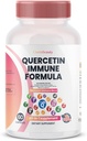 ClarinBeauty Quercetin 1000mg Ψευδάργυρος 50mg Βιταμίνη C 1000mg Βιταμίνη D 5000 IU Bromelain Elderberry & 350mg ανοσοποιητικής άμυνας συμπλήρωμα υποστήριξης Εμπλουτισμένη με Αρτεμισίνη, Θαλάσσιο Μος, Σκόρδο, Echinacea